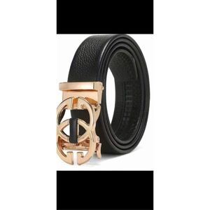 NWOT gold buckle black belt.